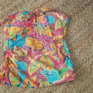 CHAPS strapless bathing suit top